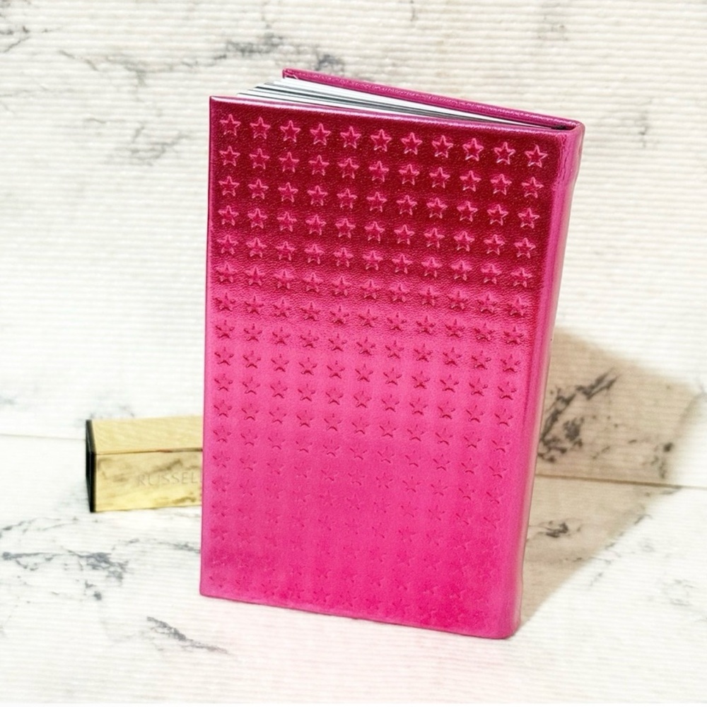 YSL Beauté Hot Pink Star-Embossed Notebook NIP - Picture 5 of 8